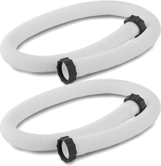 Due pezzi di tubo per piscina Intex – Diametro 38 mm – Lunghezza 150 cm – Adatto per pompe a filtro e sistemi di acqua salata – Accessorio di ricambio