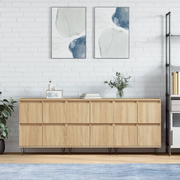 Credenze 3 pz Rovere Sonoma in Legno Multistrato 3190200