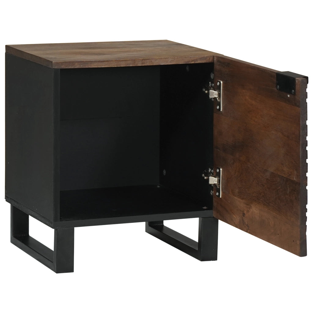 Armadi da comodino 2 pezzi 40x33,5x46 cm in legno massello di mango
