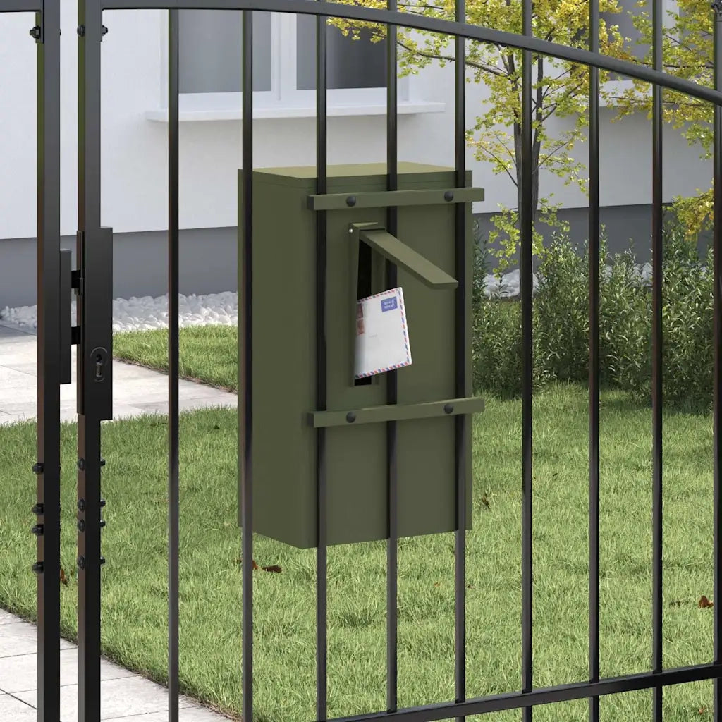 cassetta postalepastkastei Oliver verde 30 x 20 x 55 cm Acciaio 874950