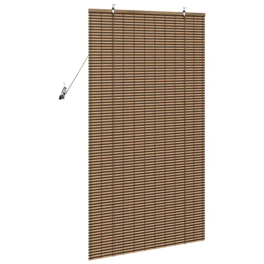 vidaXL Tenda per Finestra con tende Marrone 80 x 160 cm Bambù