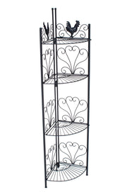 Scaffale Angoliera Marie in Ferro nero