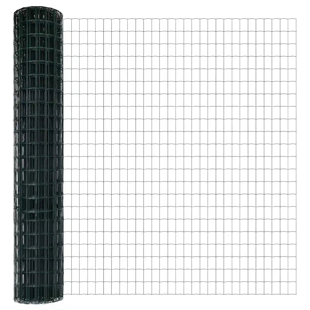 Recinzione con Posto Verde 1,6 x 10 m Acciaio e PVC