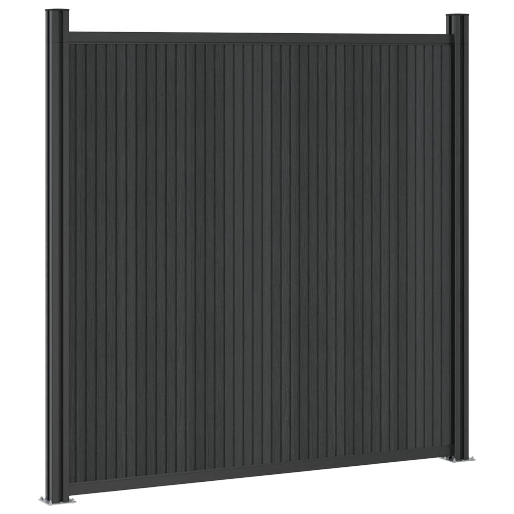 Pannello di Recinzione 6 pz 1055 x 186,5 cm WPC e Alluminio 3429488
