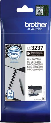 Brother LC3237BK cartuccia d'inchiostro 1 pz Originale Resa standard Nero