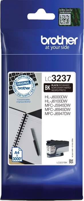 Brother LC3237BK cartuccia d'inchiostro 1 pz Originale Resa standard Nero