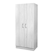 ARMADIO GAIA A 2 ANTE CON RIPIANO 80X50X180 BIANCO