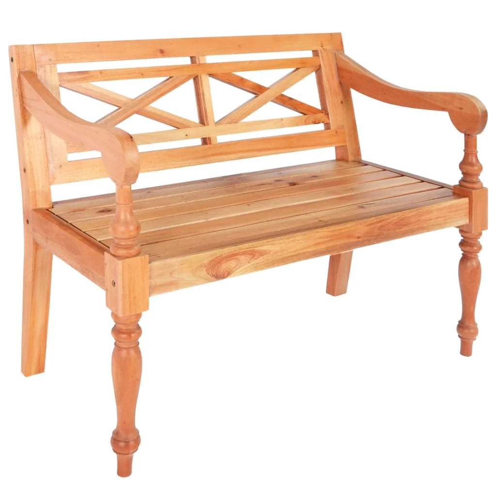 Panca/panca Batavia 98 x 50 x 82 cm legno massello di mogano marrone chiaro 02_0011008