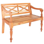 Panca/panca Batavia 98 x 50 x 82 cm legno massello di mogano marrone chiaro 02_0011008