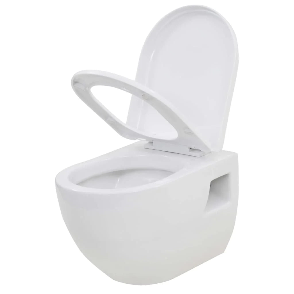 Wc sospeso in ceramica con funzione soft-close bianco 02_0003591