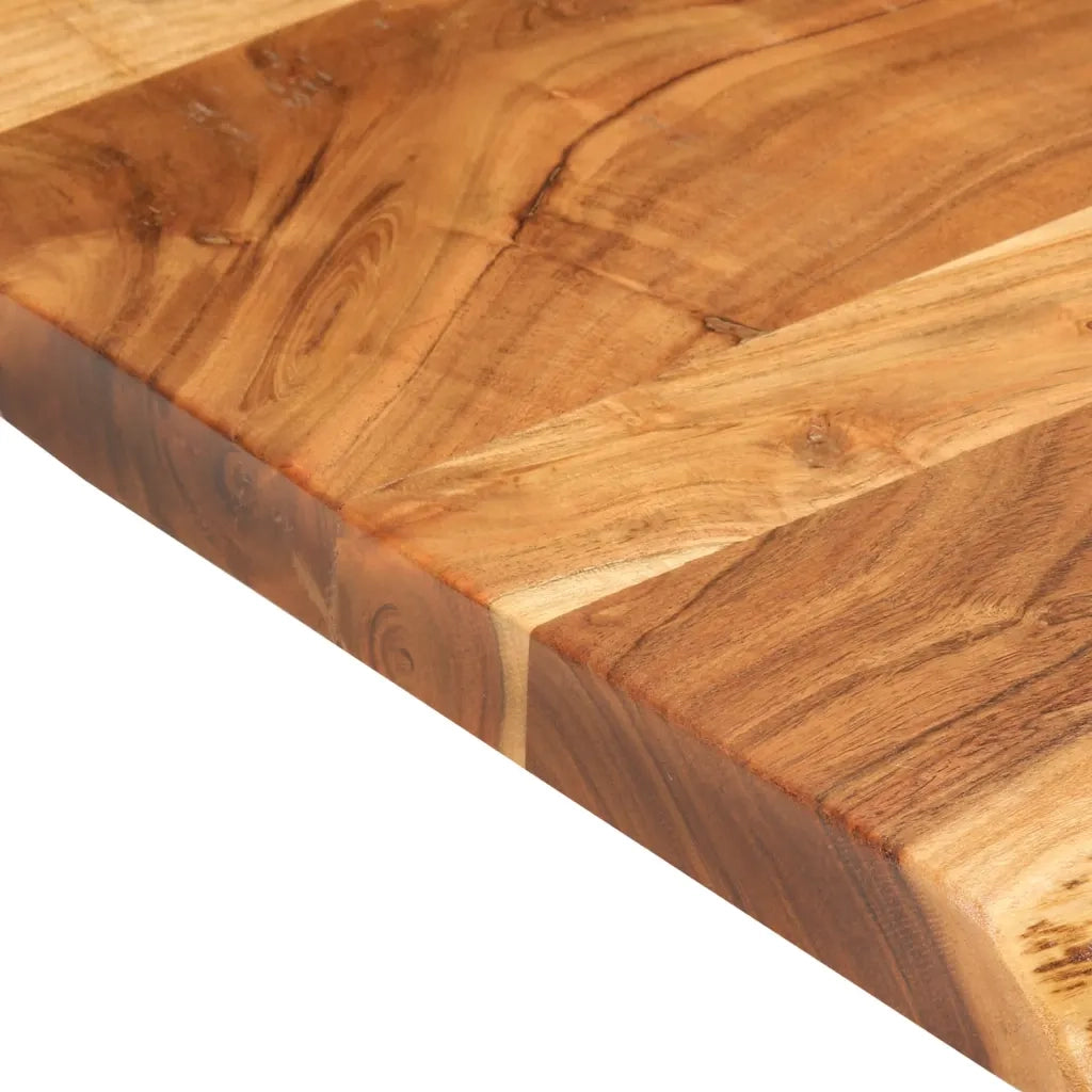 Piano per VanitÃ  Bagno in Massello di Acacia 80x52x3,8 cm
