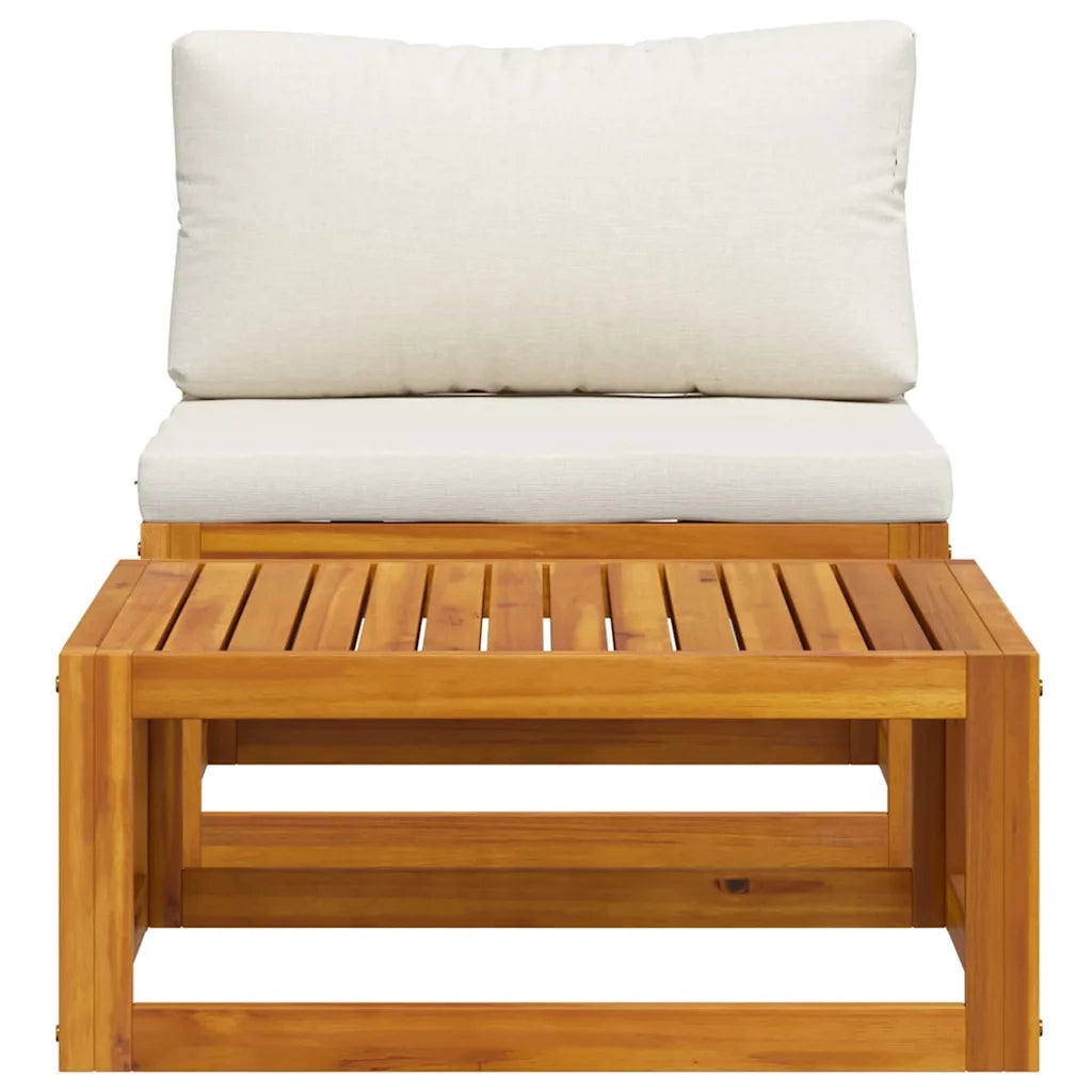 Salotto da Giardino-Set Divani da Giardino 2 pz con Cuscini in Massello di Acacia 851565