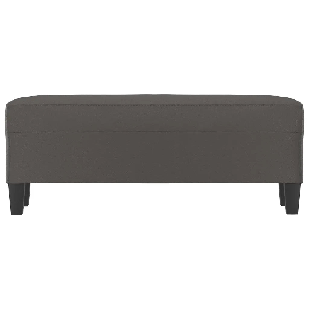 Panca Grigia 100x35x41 cm in Similpelle 349462