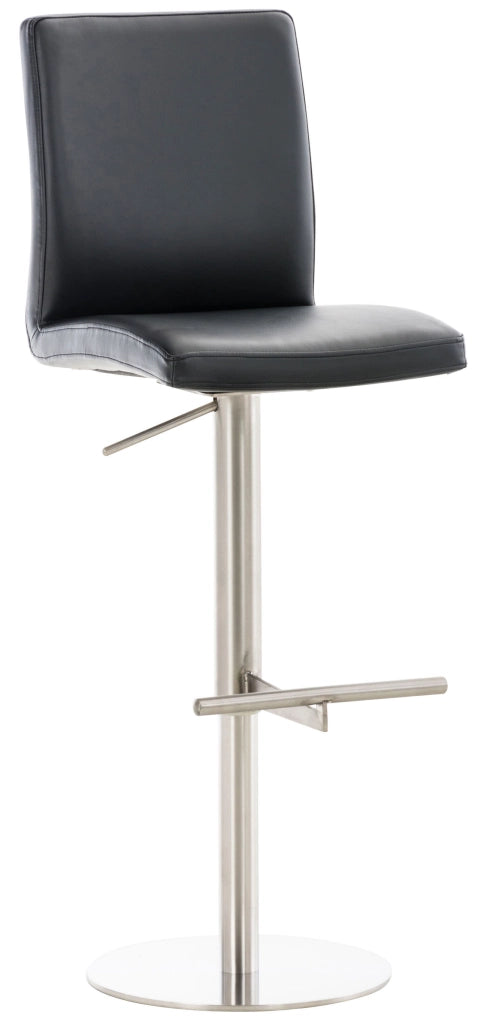 2er Set Barhocker Cadiz Kunstleder edelstahl