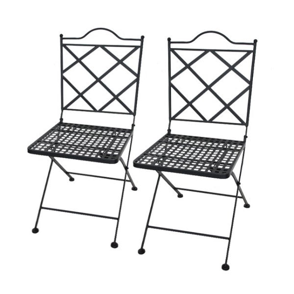 Set 2 sedie Taormina pieghevoli cm 90x41,5