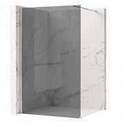Parete Doccia Rea Flexi Grey / Chrome 90