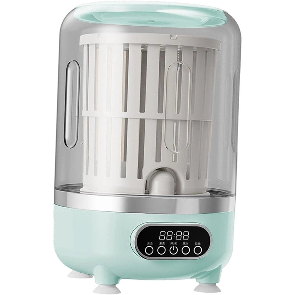 Trade Shop - Mini Lavatrice Portatile Compatta Ricaricabile Design Senza Fili Con Cestello Centrifuga -