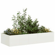 Fioriera Bianca 200x80x40 cm in Acciaio 860753