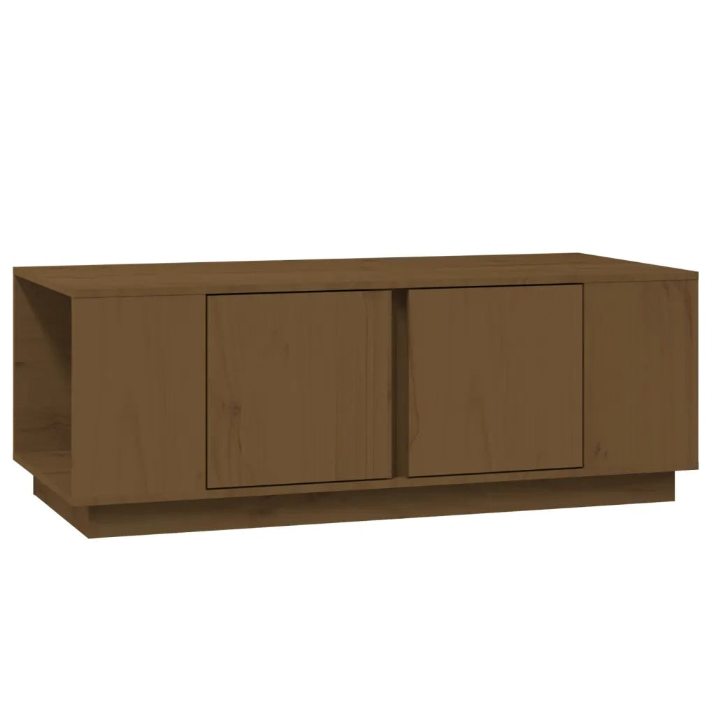 Tavolino da Salotto ambra 110x50x40 cm Legno Massello di Pino 814432