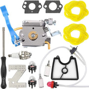 Kit di carburatori per Husqvarna 125B/125BX/125BVX - sostituisce C1Q-W37 - Kit di tubazioni di carburante - 28CC - 2 Tempi Bladblazer - compatibile con diversi modelli - Carburatore