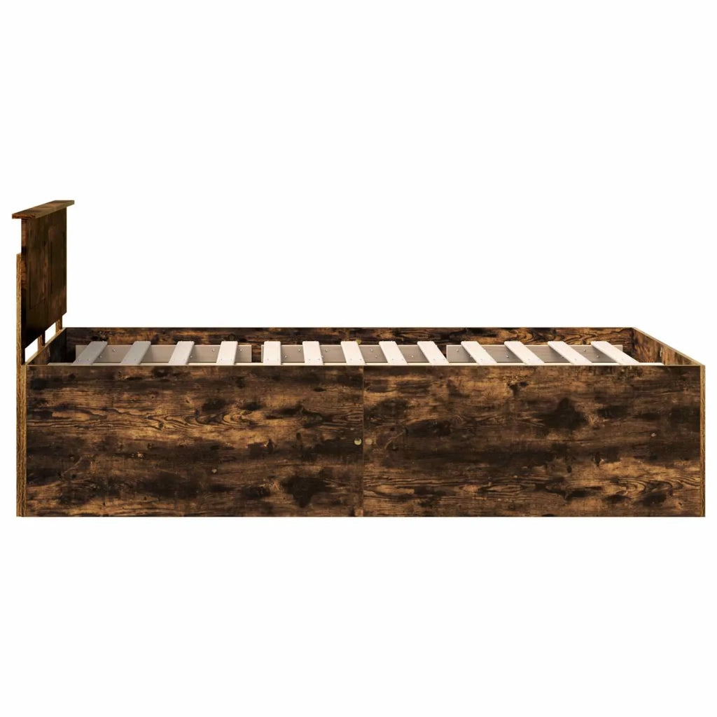 Struttura del letto Rovere fumé 120 x 200 cm Legno multistrato 3408603