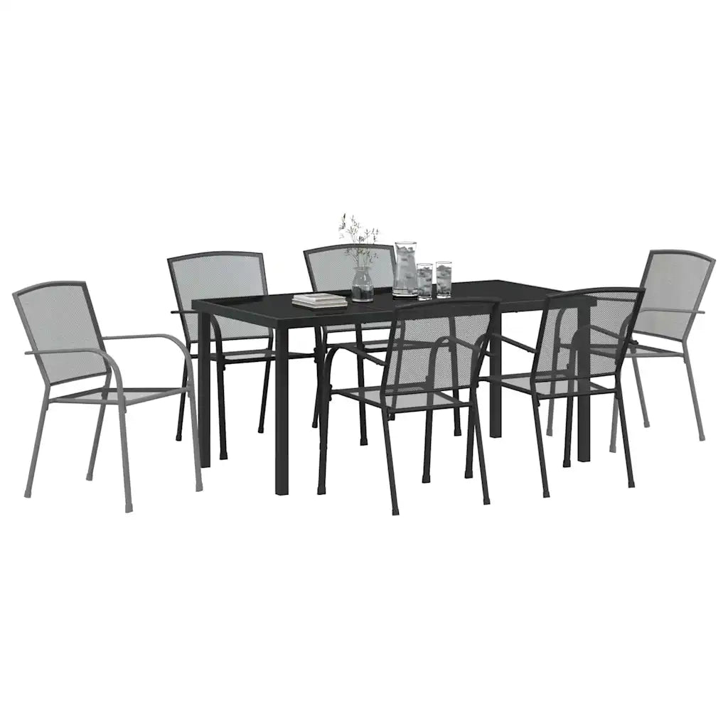 Set da Pranzo per Giardino 7 pcs Antracite 3379286