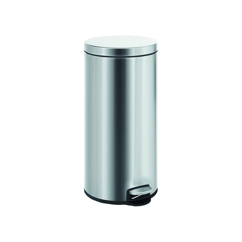 Pattumiera a pedale Vigor, inox 30 litri, 29x65h cm