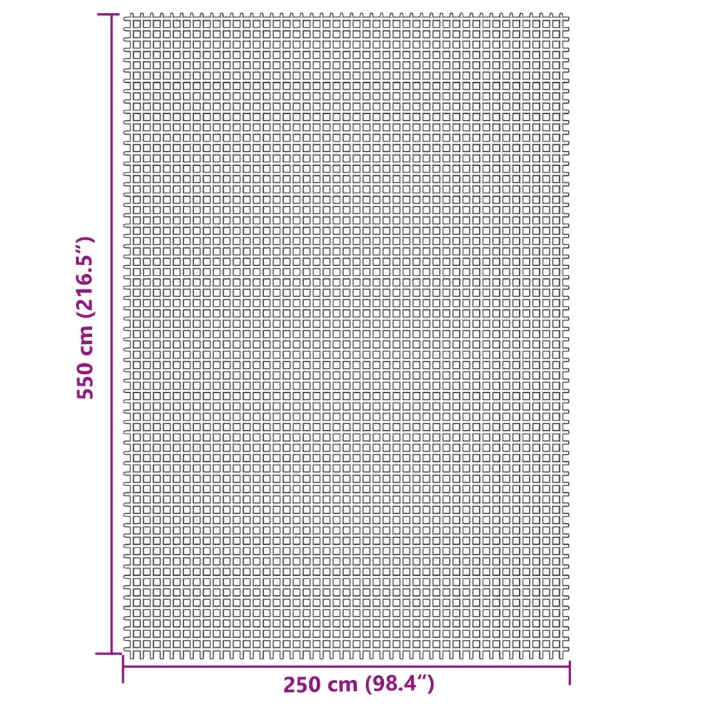 Tappeto da Tenda Crema 5,5x2,5 m 4008501