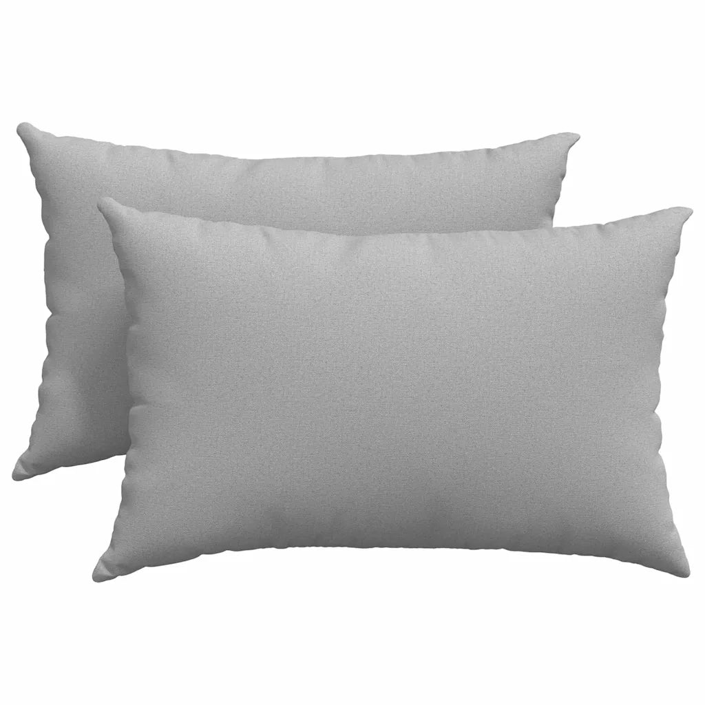 Cuscini da Divano 2 pcs Grigio Nuvola 60 x 40 cm Tessuto
