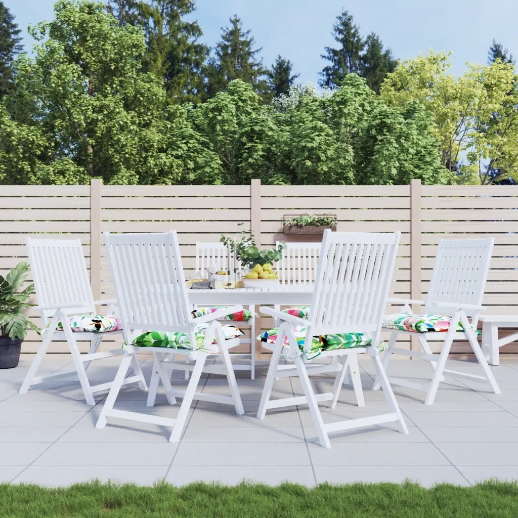 Cuscini per Sedia 6 pz | Cuscini per sedie Multicolori 50x50x7 cm in Tessuto Oxford