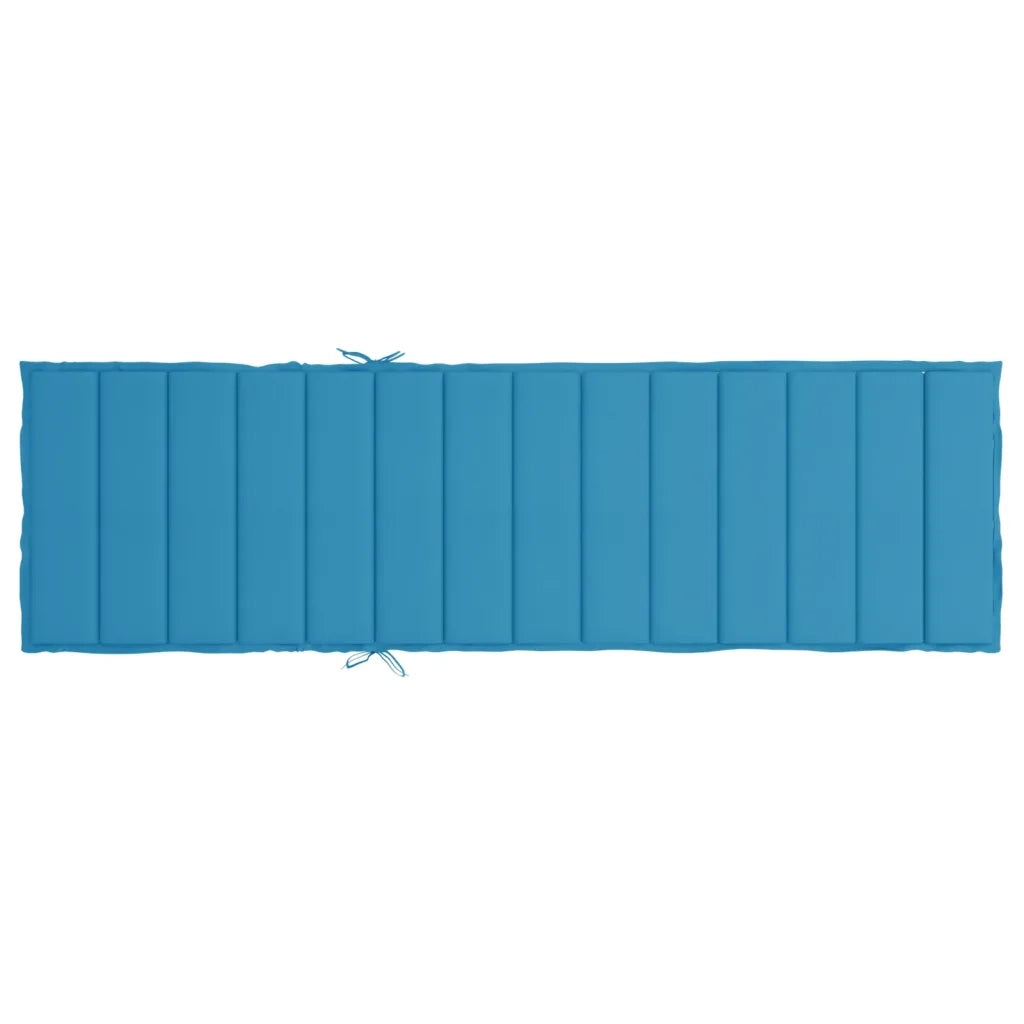 Cuscino per Lettino Blu 200x70x3 cm in Tessuto Oxford