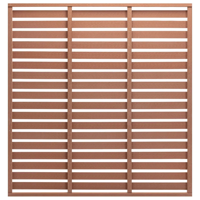 Pannello di Recinzione in WPC 180x180 cm Marrone cod mxl 18144