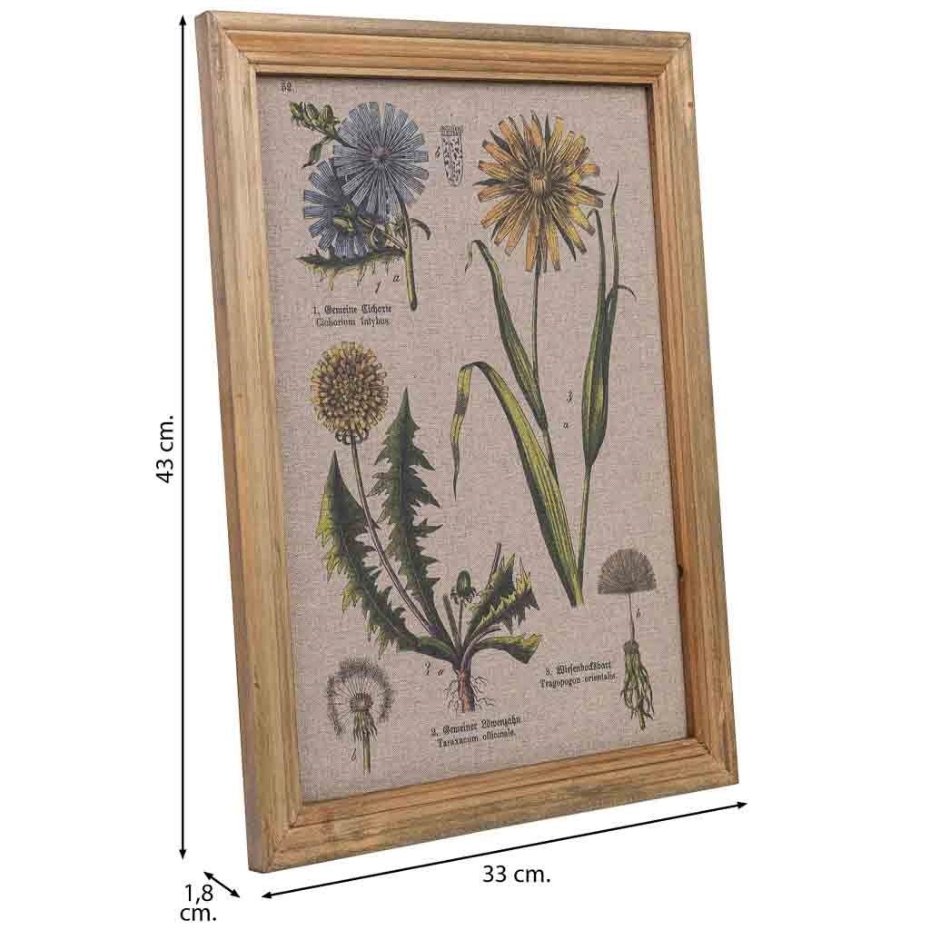 Quadro in tela stampata con cornice in legno, 33x43x1,8