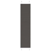 Tenda Plissettata Nera 50x200 cm Larghezza Tessuto 49,4 cm