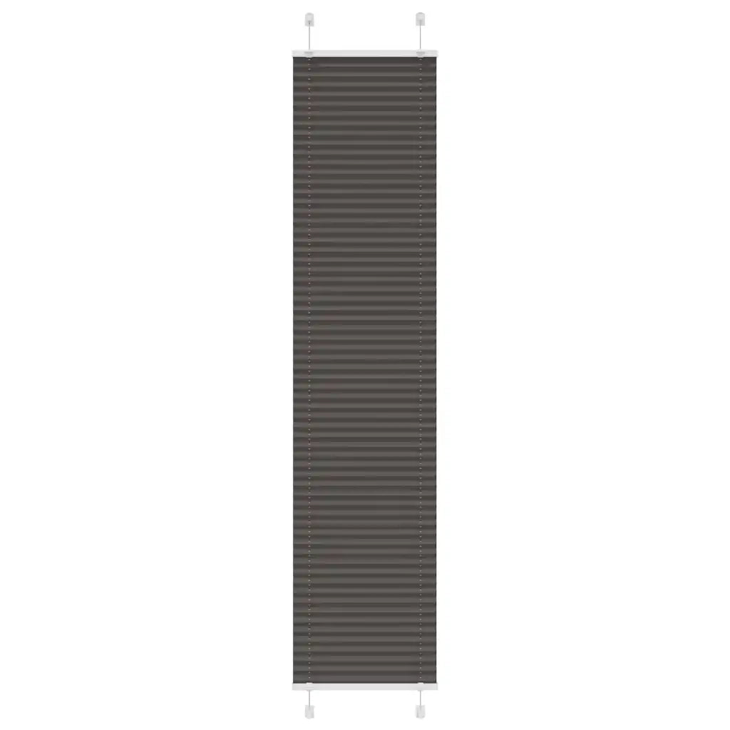 Tenda Plissettata Nera 50x200 cm Larghezza Tessuto 49,4 cm