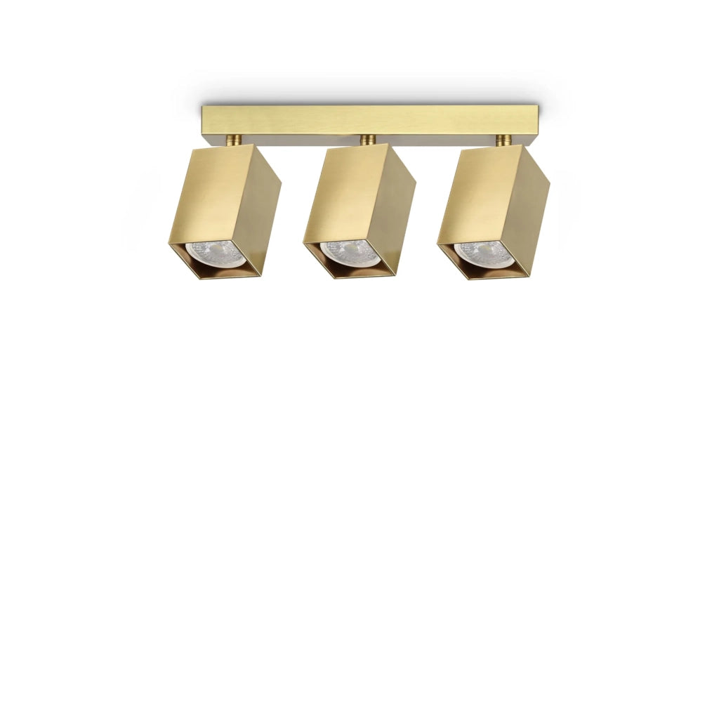 Plafoniera Collezione DYNAMITE 3 Luci GU10 Ottone Dimmerabile Ideal Lux
