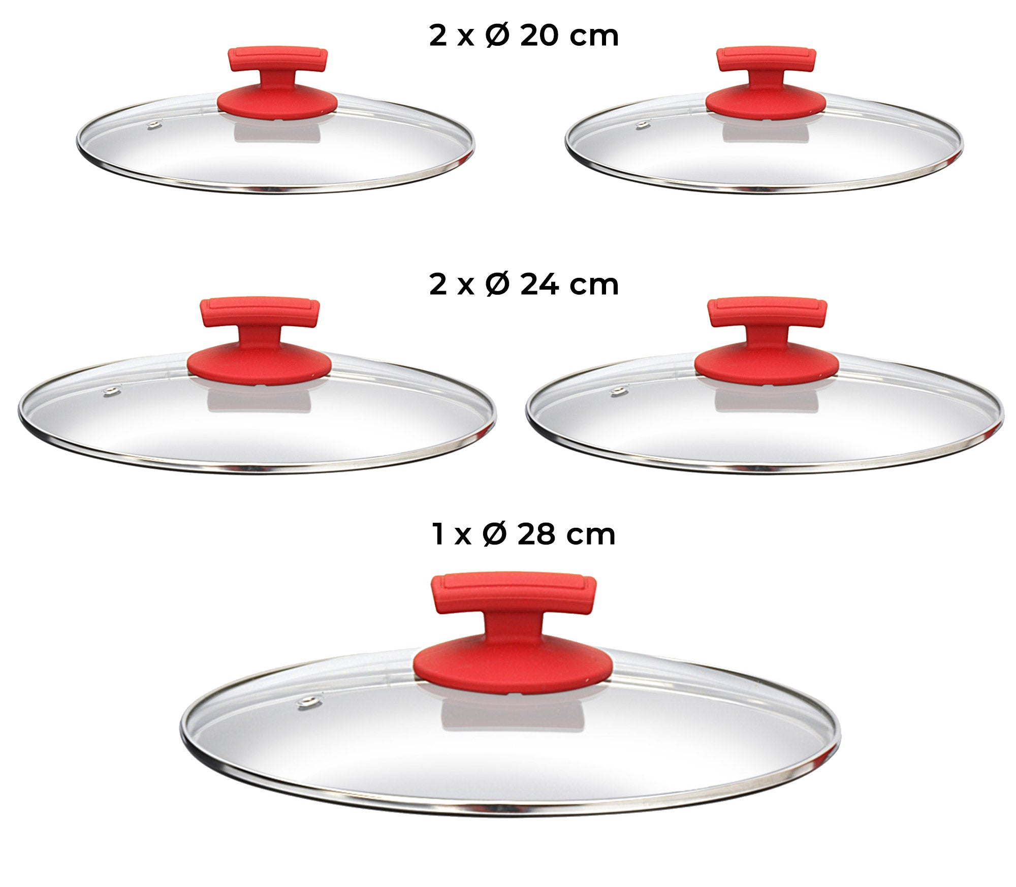 Batteria di Pentole 18 Pezzi in Alluminio Pressofuso Antiaderente Olympia Love