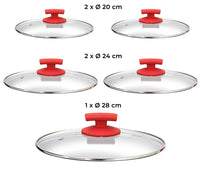 Batteria di Pentole 18 Pezzi in Alluminio Pressofuso Antiaderente Olympia Love