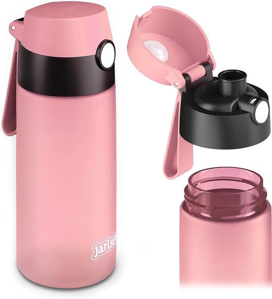Fiasco per bambini, bottiglia d'acqua, 500 ml, BPA libero, impermeabile, bottiglia per bambini, bottiglia Tritan per scuola, asilo nido, rosa