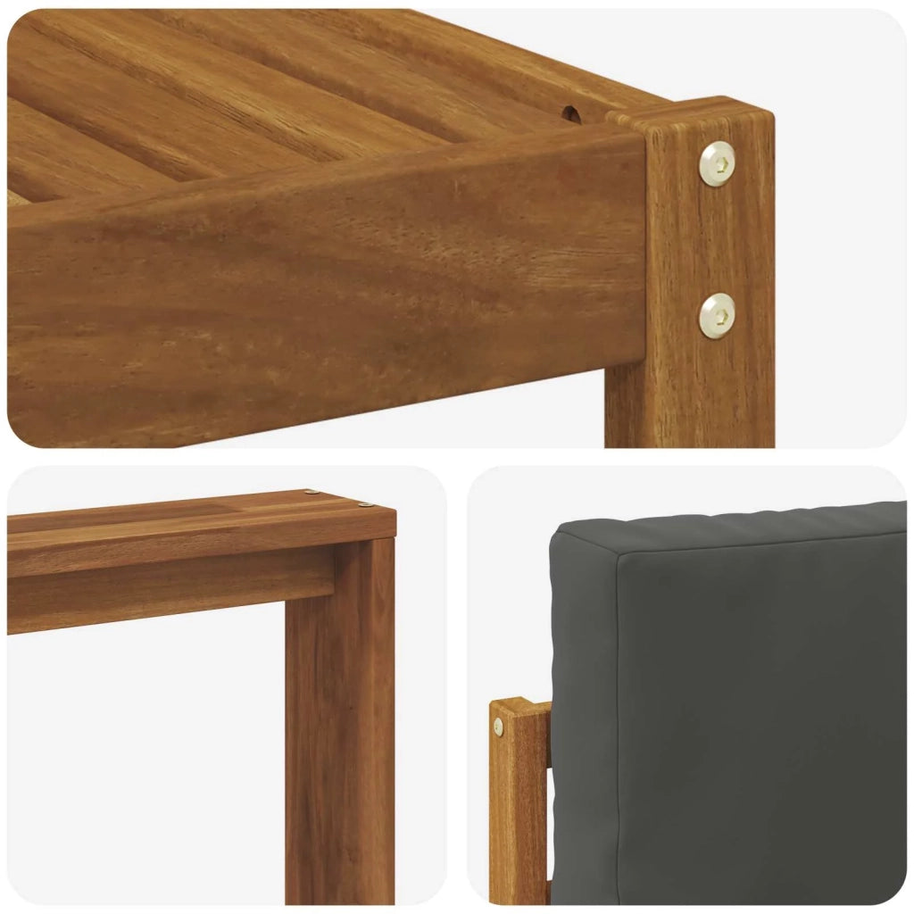 Set di divani da esterno 11 pcs Naturale e Antracite 3367095