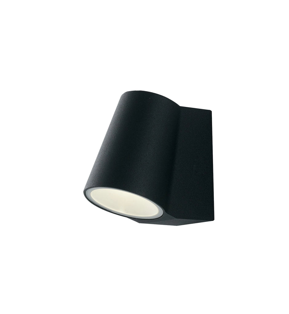 APPLIQUE LED SINTESI NERA 6W 400LM 4000K IP44 7,6X12X13CM