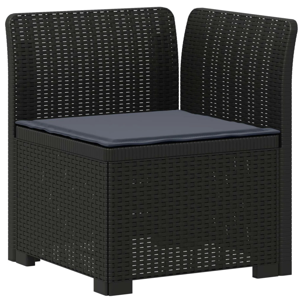Divano da Giardino a 2 Posti con Cuscini Aspetto Rattan PP 8011927
