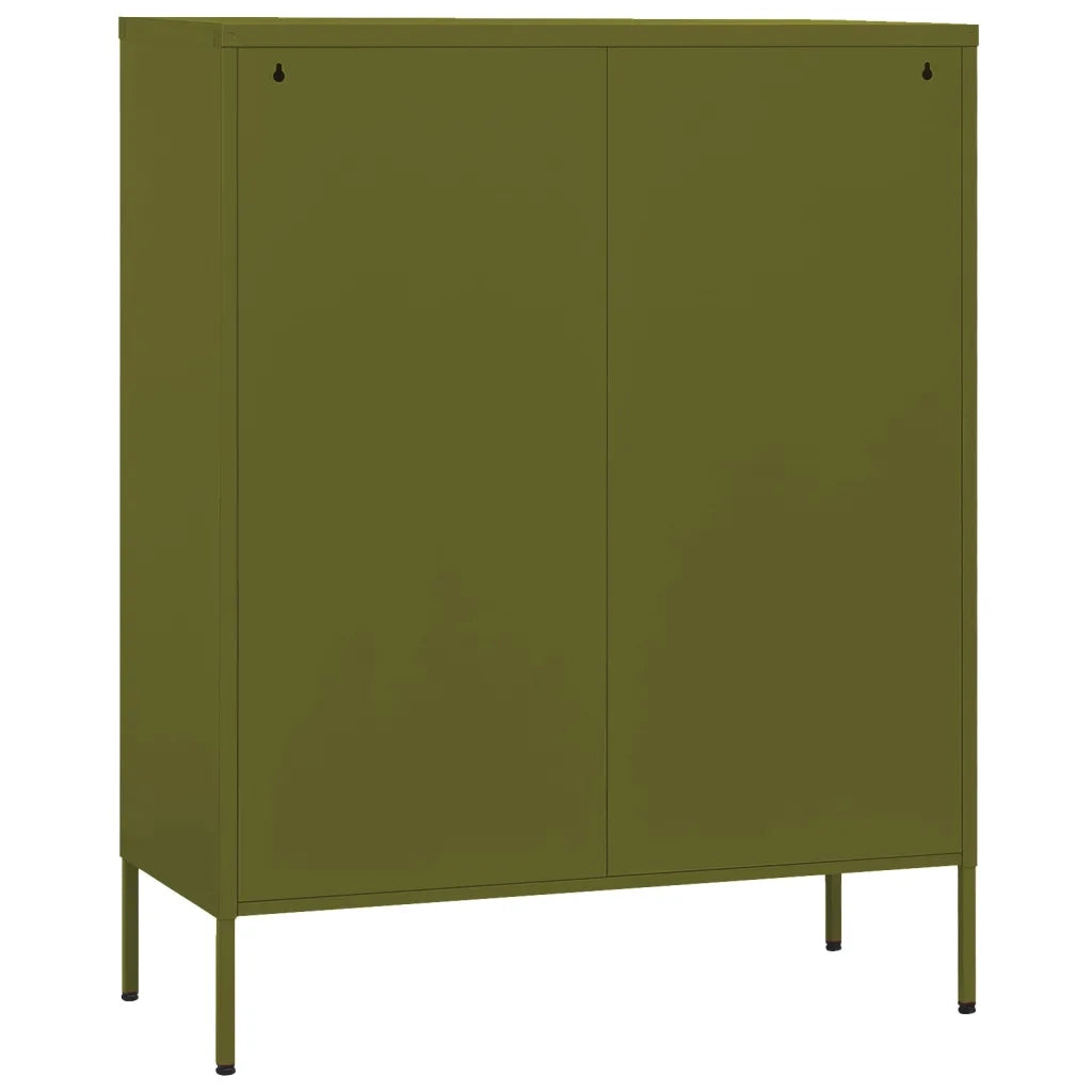Armadietto Verde Oliva 80x35x101,5 cm in Acciaio 336135