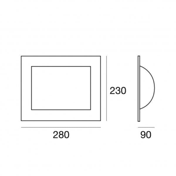 APPLIQUE DA PARETE EFFETTO RUGGINE 1XE27 MET WALLY LINEALIGHT