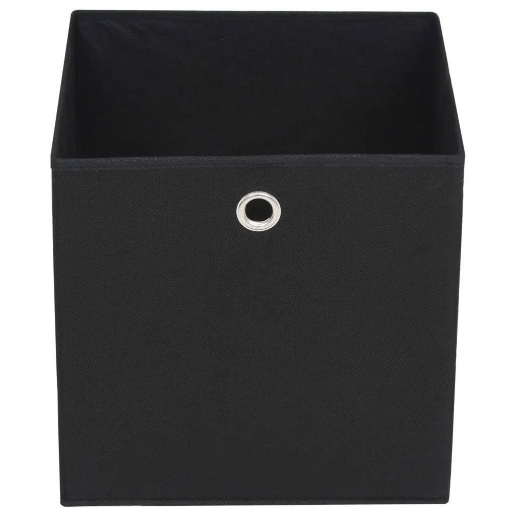 Contenitori 10 pz in Tessuto non Tessuto 28x28x28 cm Nero cod mxl 43136