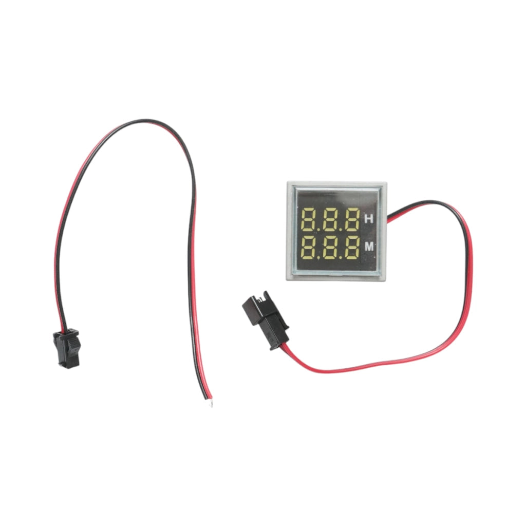 Indicatore digitale delle ore di funzionamento LED bianco 0-999H, 220V/380V AC Ø 22mm Breckner Germany