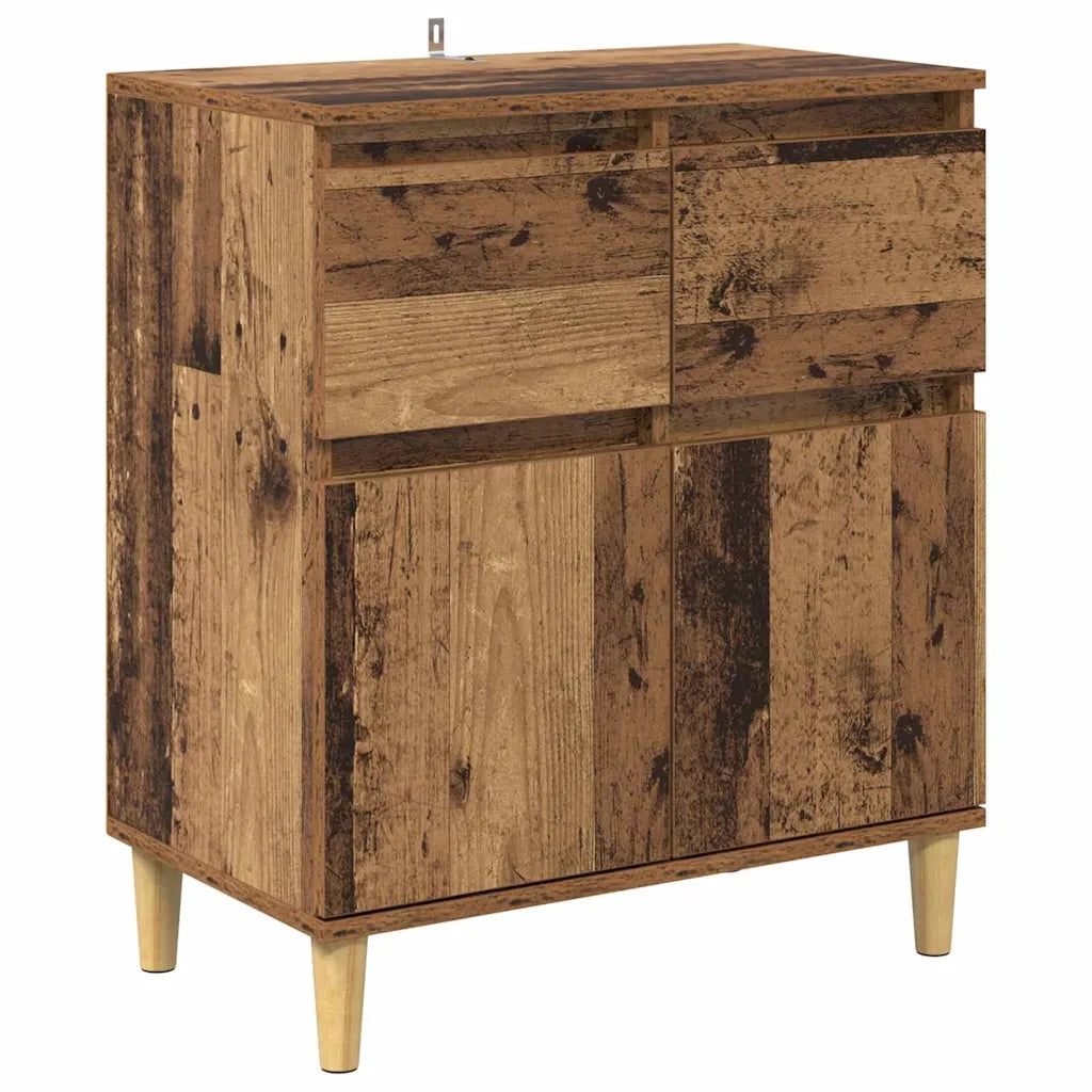 Credenza-Buffet-Armadio da cucina Legno vecchio 60 x 35 x 70 cm Legno multistrato 847102