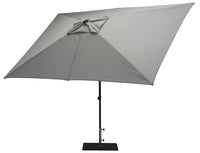 Ombrellone da Giardino 3x2 m Palo Ø38 mm in Alluminio Tessuto Olefin Trend Grigio