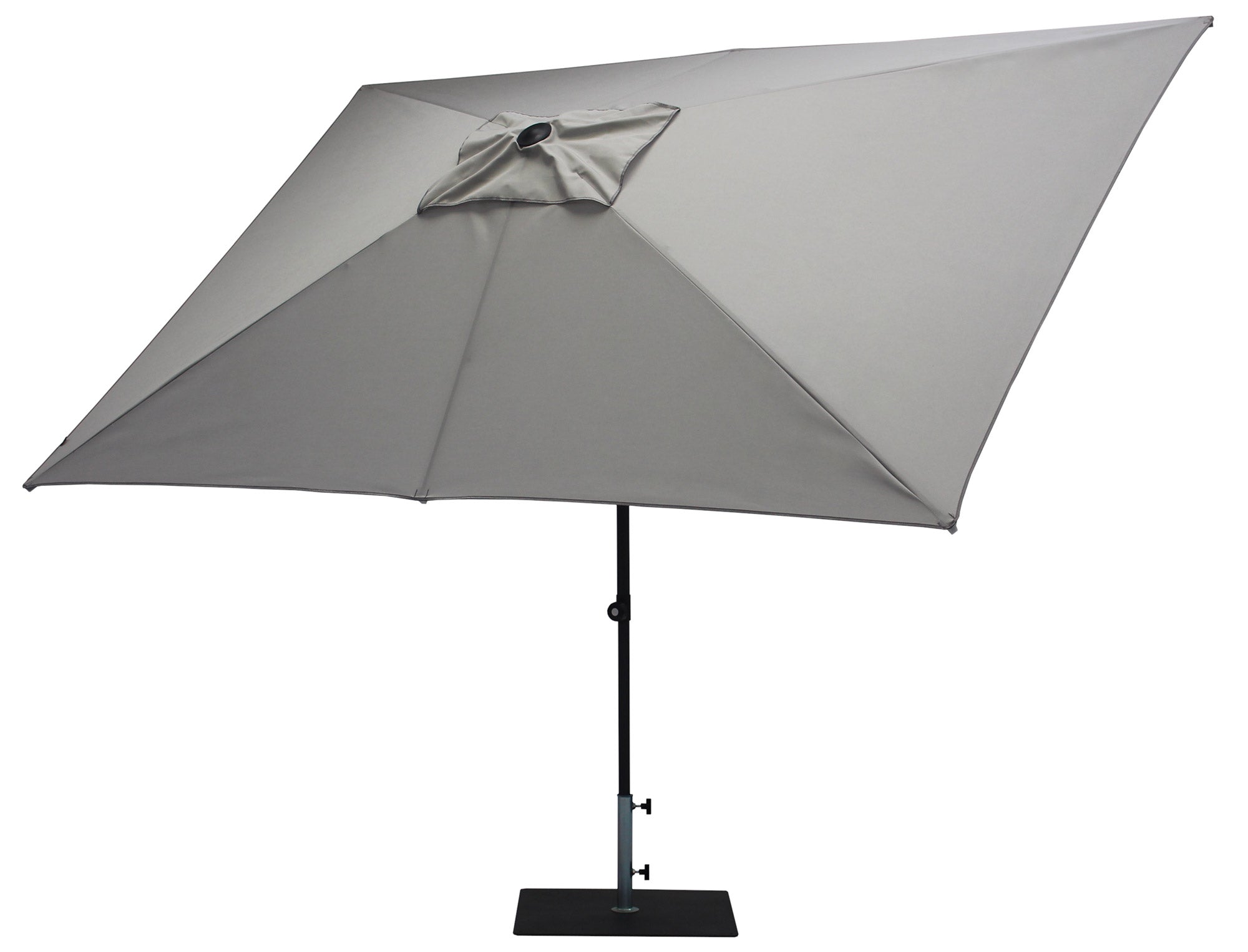 Ombrellone da Giardino 3x2 m Palo Ø38 mm in Alluminio Tessuto Olefin Trend Grigio