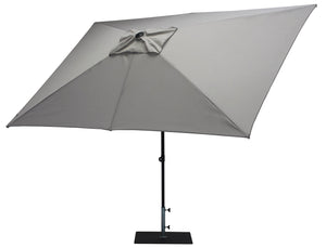 Ombrellone da Giardino 3x2 m Palo Ø38 mm in Alluminio Tessuto Olefin Trend Grigio